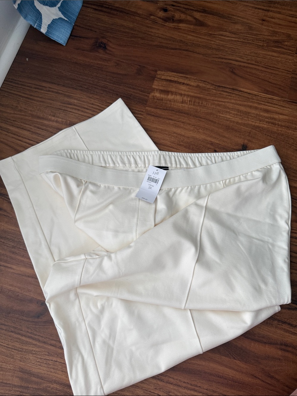 J. Jill Cream Wide-Leg Knit Pants